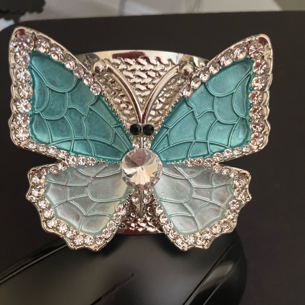Butterfly cuff bracelet